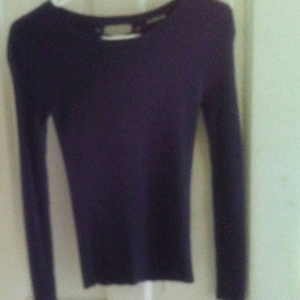 Ladies Navy Long Sleeve Sweater